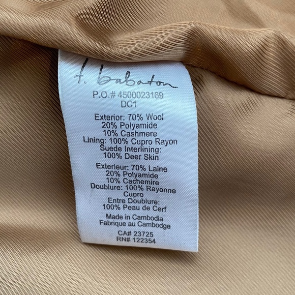 Talula Babaton Camel Wool & Cashmere Coat - Size XXS - Picture 14 of 16